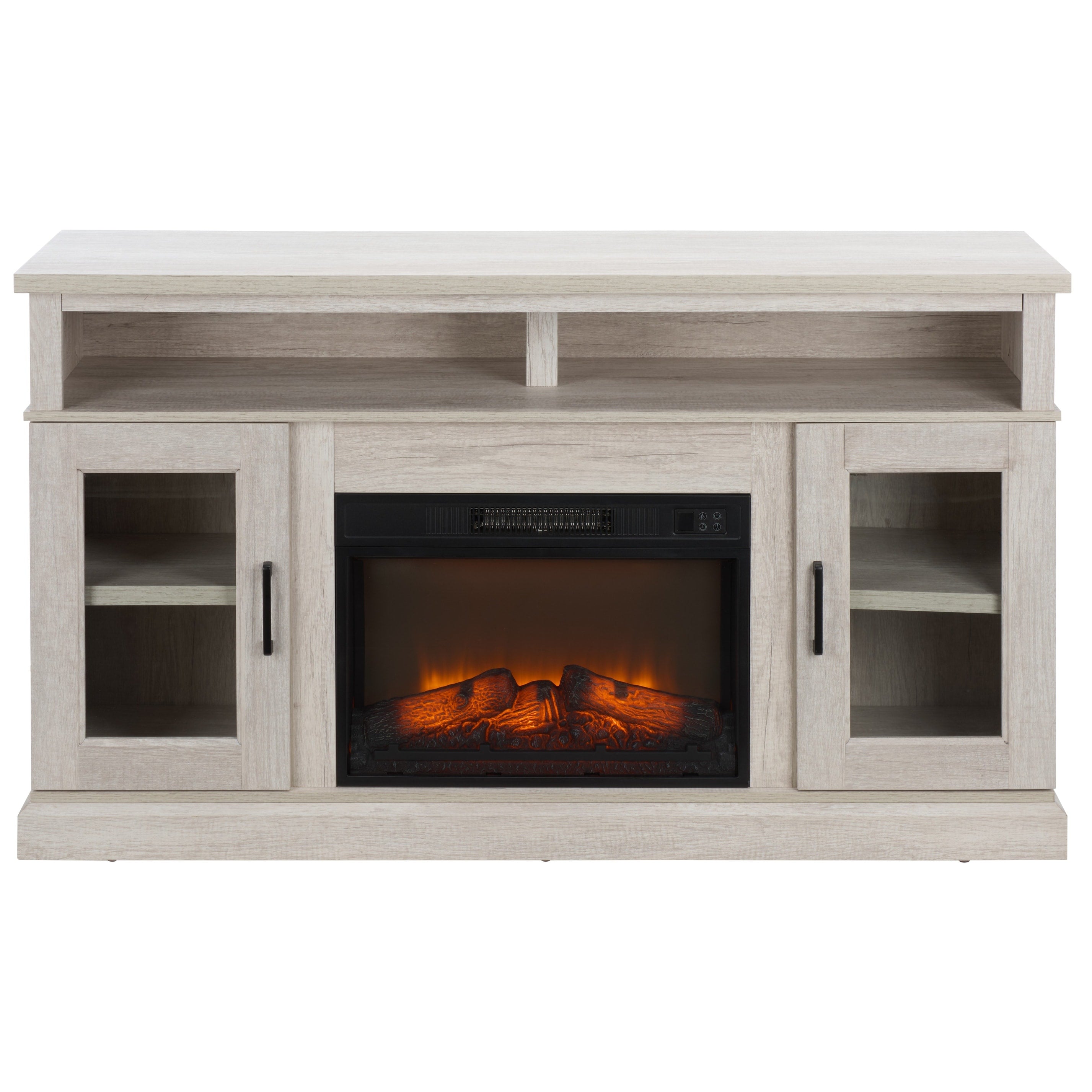Sei Furniture Andy 2 Door Wood Fireplace 58 W X 16 D X 34 H