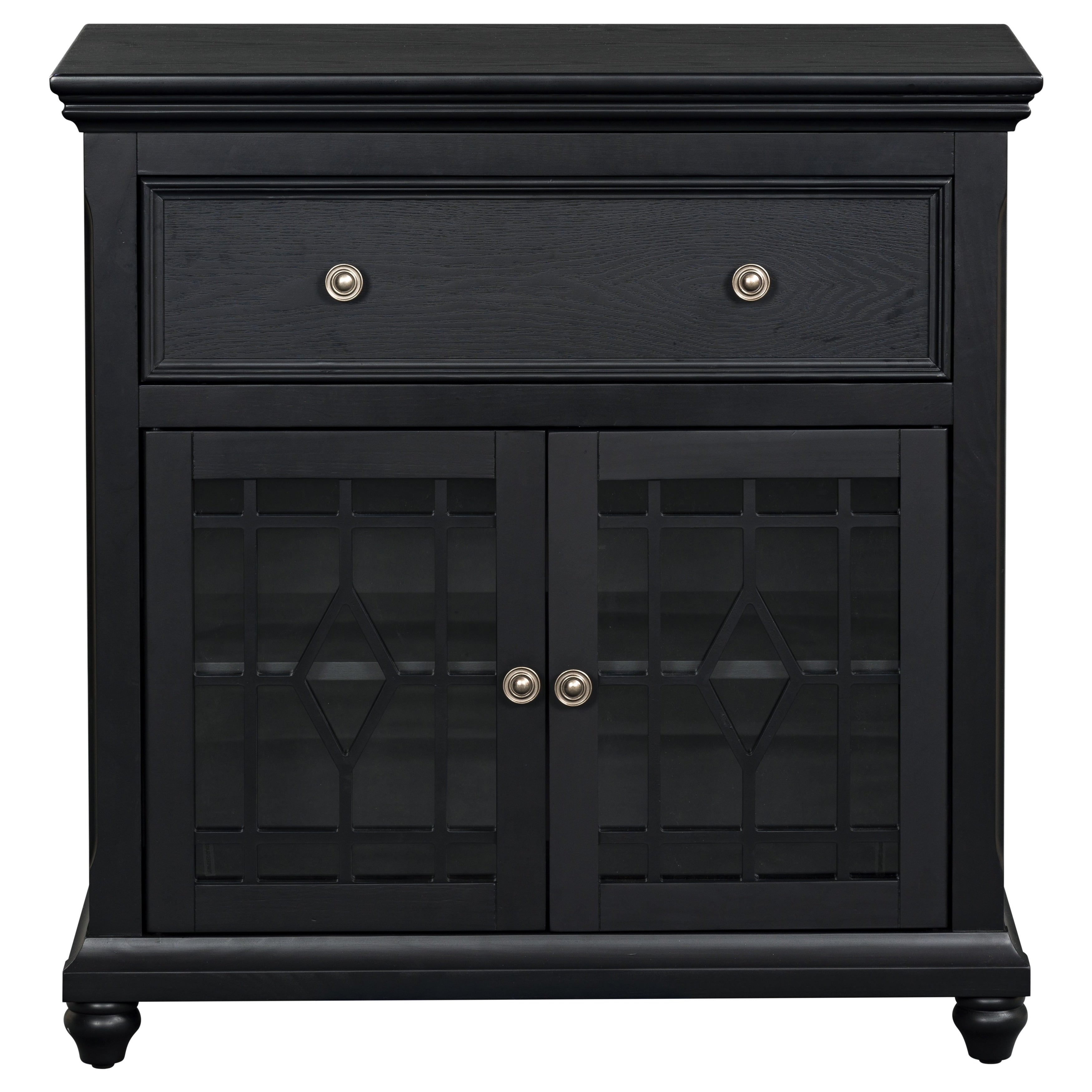 Sei Furniture Ben 2 Door 1 Drawer Cabinet 32 W X 15 D X 32 H