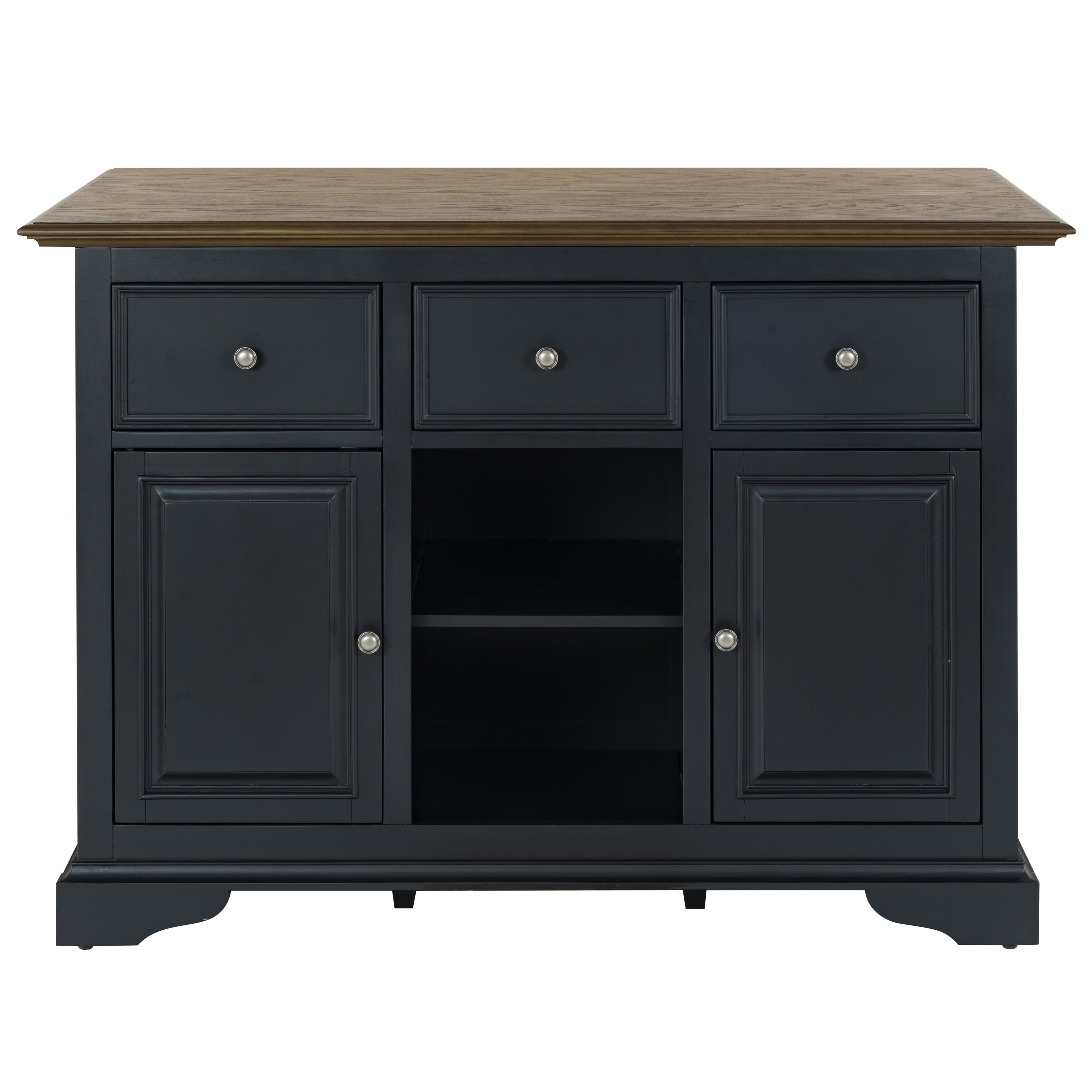 Sei Furniture Brayden 2 Door 3 Drawer Island 52 W X 32 D X 36 H