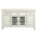 Sei Furniture Brielle Beveled Glass Door Server 64 W X 16 D X 39 H