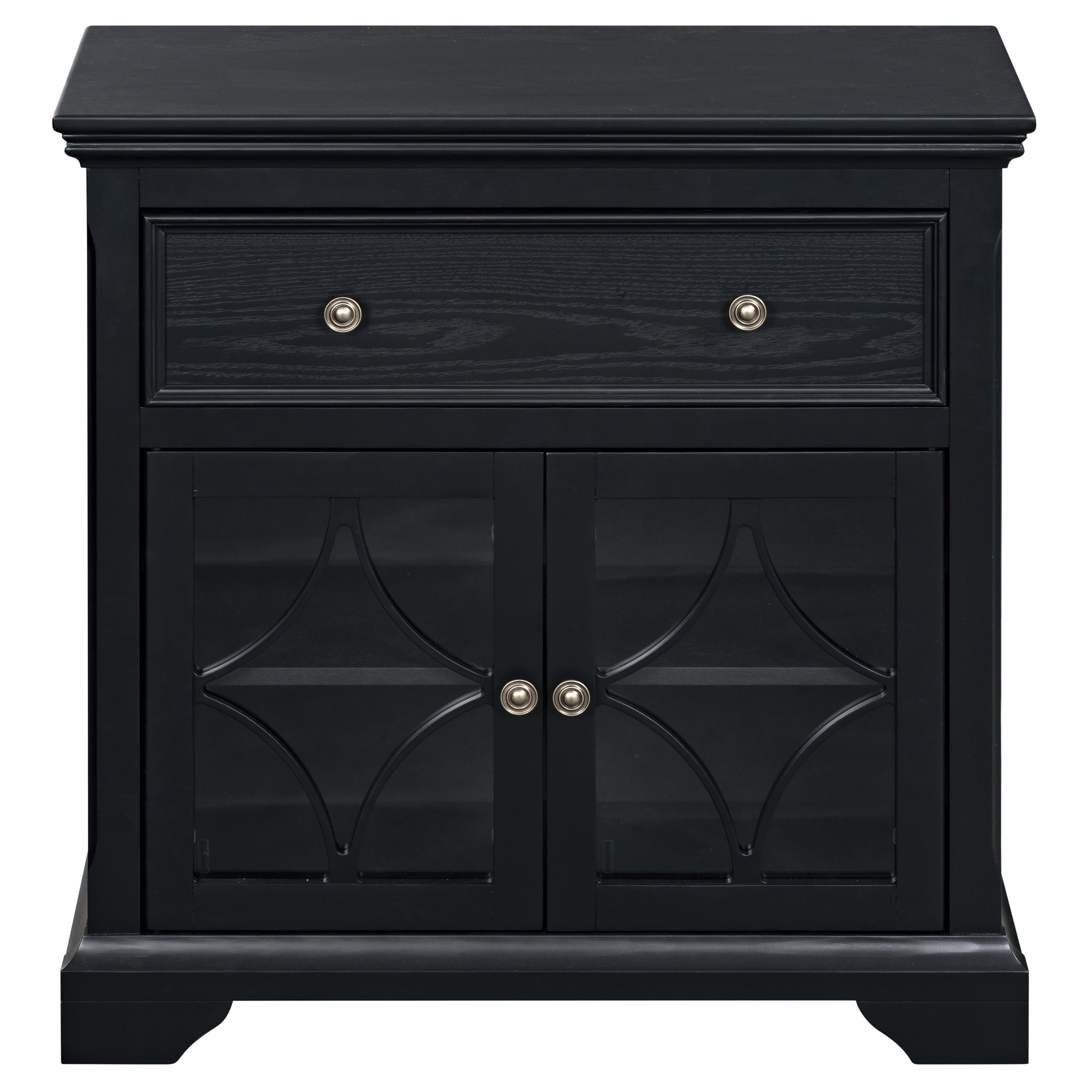 Sei Furniture David 2 Door 1 Drawer Cabinet 32 W X 15 D X 32 H