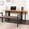 Holly Martin Driness Weathered Oak With Black Frame Drop Leaf Table