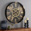Sei Furniture Ephersyn World Gear Wall Clock 32 W X 3 D X 32 H