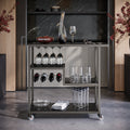 Carbon Loft Glenn Gunmetal Grey Bar Cart