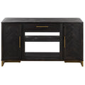 Sei Furniture Goram 2 Cabinet 1 Drawer Reclaimed Fire Sideboard 55 W X 15 D X 32 H