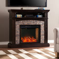 Sei Furniture Grantham Convertible Criss Cross Electric Fireplace 16 W X 42 D X 46 H