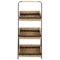 Sei Furniture Ingrid Iron And Paper Rope Shelf 16 W X 18 D X 36 H