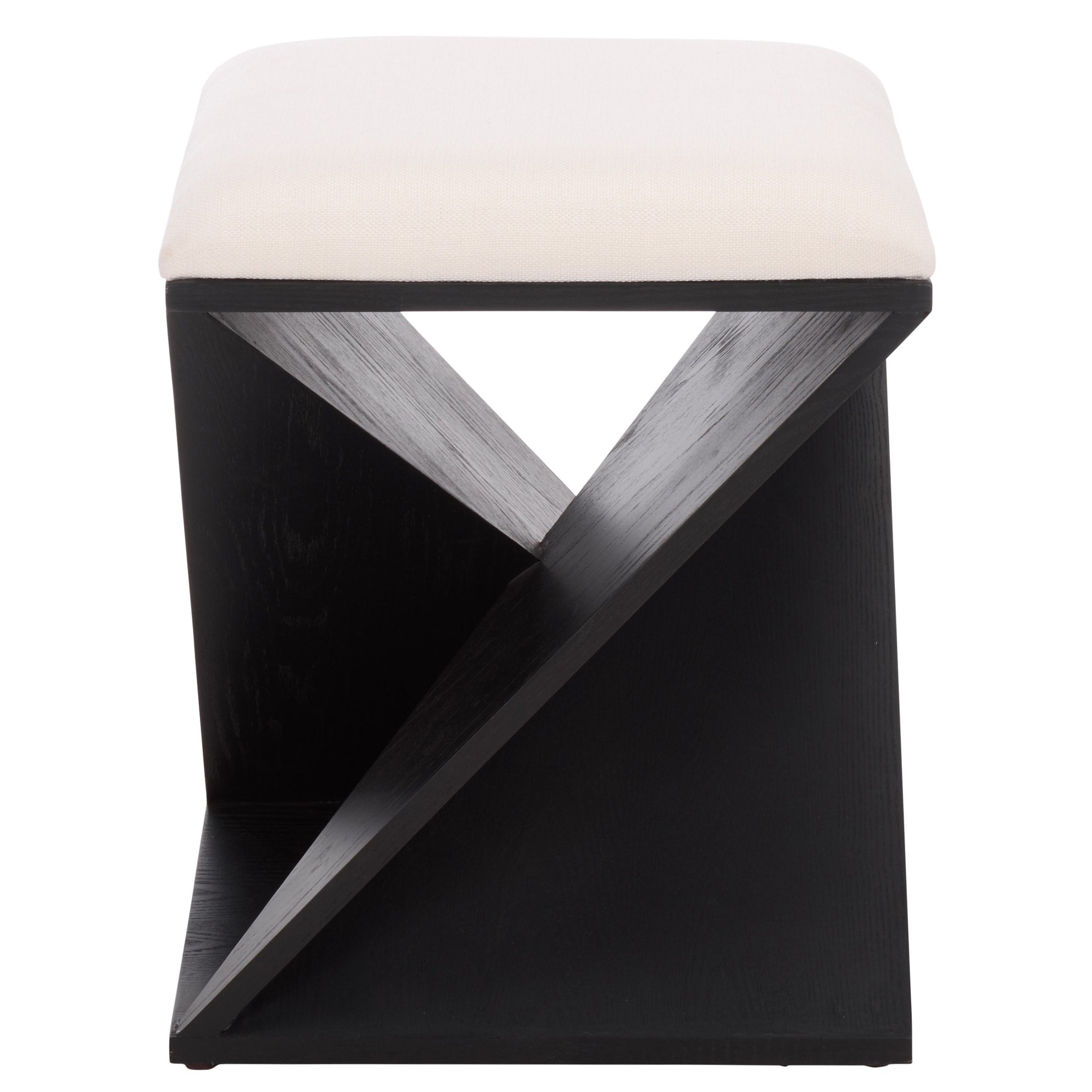 Sei Furniture Lucy Wooden Stool With Cushion