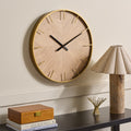 Sei Furniture Macsen Wood And Iron Clock 24 W X 2 D X 24 H