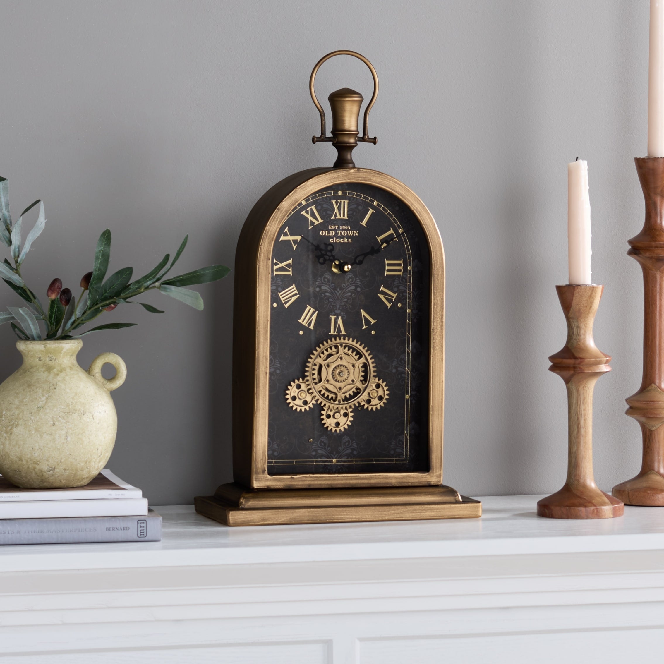 Sei Furniture Maximilian Bell Table Clock 10 W X 6 D X 19 H