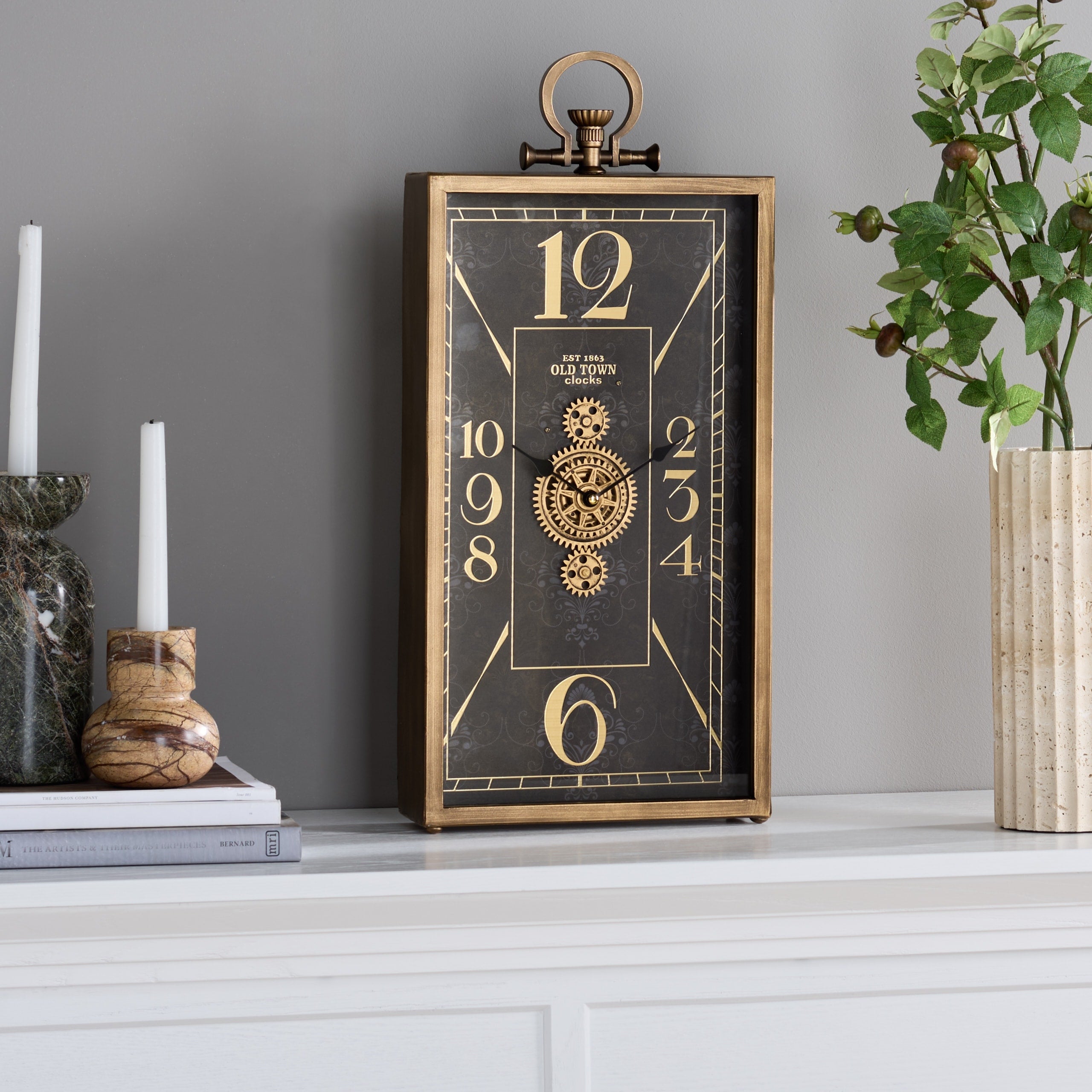 Sei Furniture Maximilian Vertical Wall Clock 10 W X 3 D X 21 H
