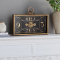 Sei Furniture Maximillian Horizntl Wall Clock 18 W X 3 D X 13 H