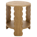 Sei Furniture Randy Round Wooden Table 19 W X 19 D X 22 H
