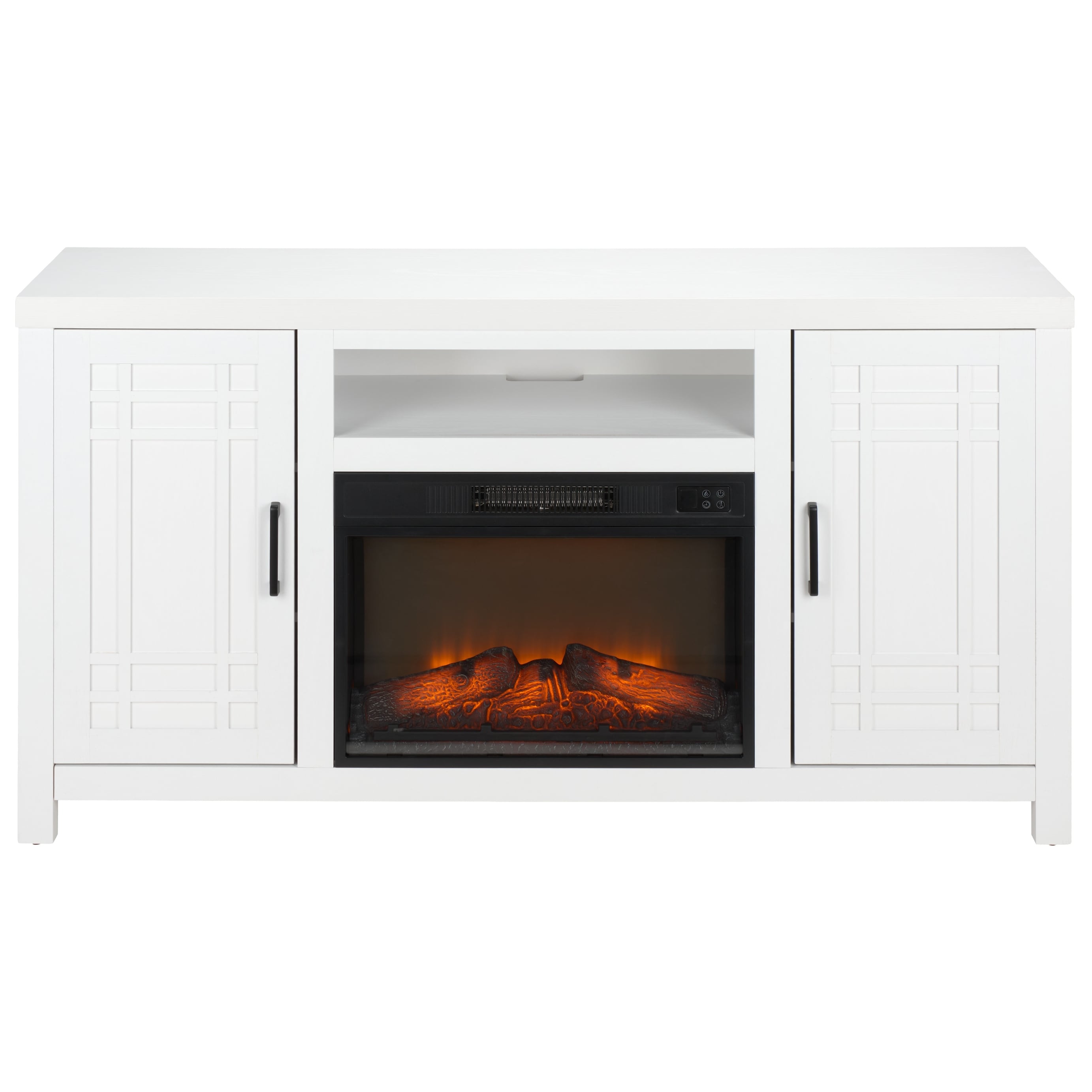 Sei Furniture Rebecca 2 Door Wood Fireplace 58 W X 16 D X 32 H