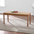 Sei Furniture Scalby Natural Seagrass Bench 39 W X 15 D X 18 H