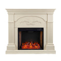 Sei Furniture Sicilian Criss Cross Electric Electric Fireplace 14 W X 40 D X 45 H