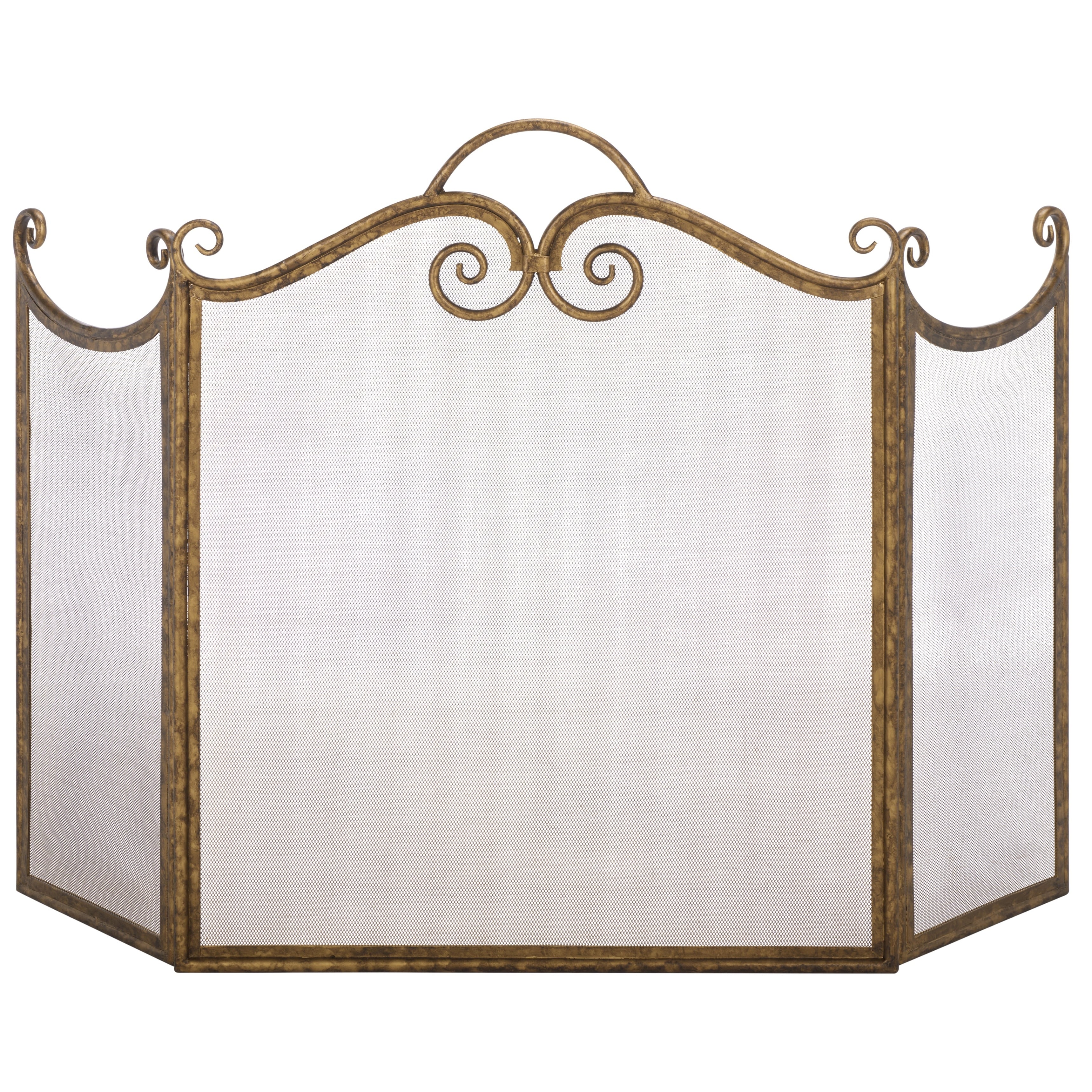 Sei Furniture Terry Trifold Screen For Fireplace 26 W X 12 D X 32 H