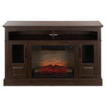 Sei Furniture Tom 2 Door Wood Fireplace 58 W X 16 D X 34 H