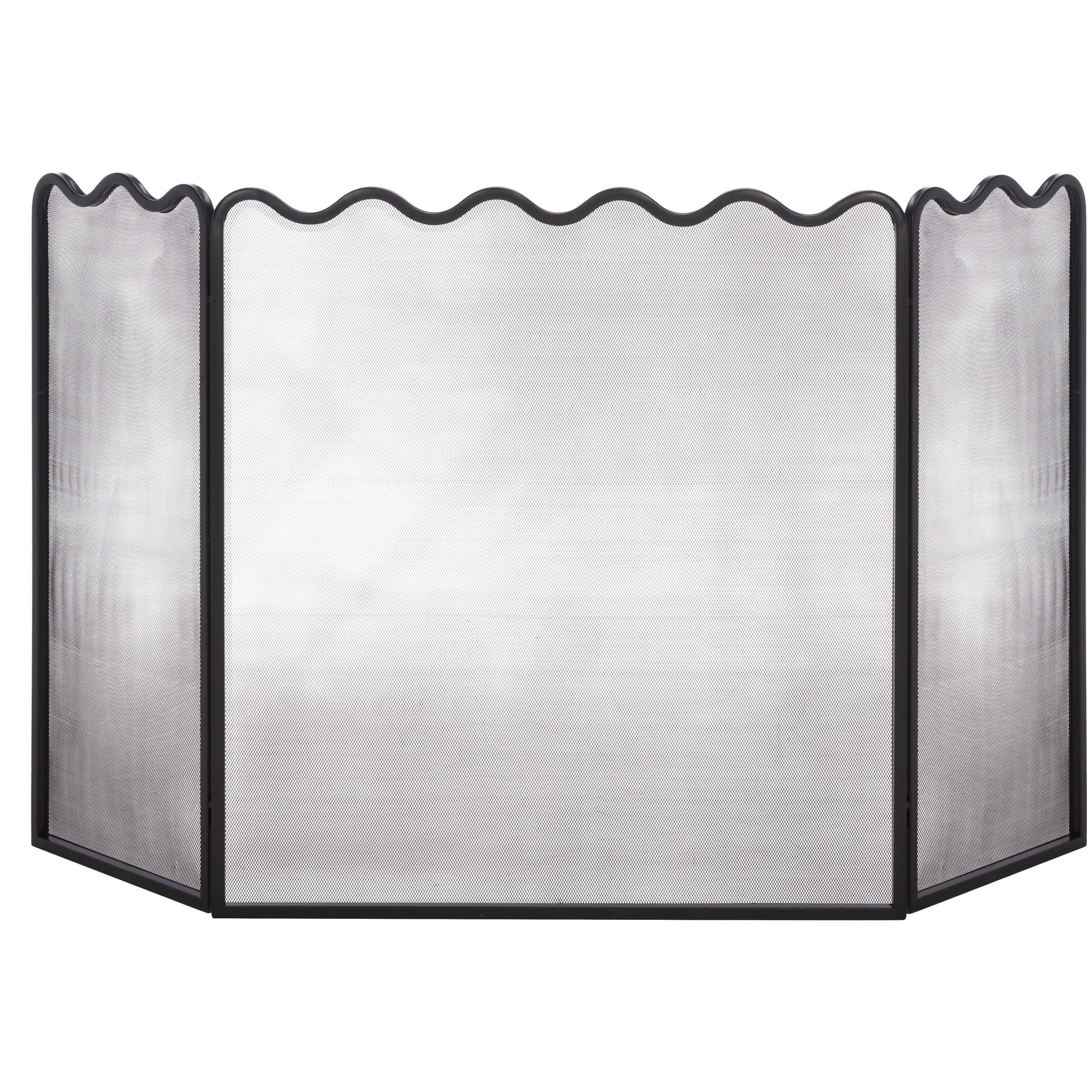 Sei Furniture Tracy Trifold Screen For Fireplace 18 W X 9 D X 28 H