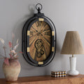Sei Furniture Truett Gear Oval Wall Clock 18 W X 3 D X 32 H