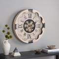 Sei Furniture Winifred Roman Gear Wall Clock 25 W X 3 D X 25 H