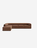 Sergio Modular Corner Sectional Sofa With Ottoman