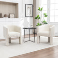 Seynar Modern Velvet Accent Chair Upholstered Barrel Chair With Unique Solid Base For Living Room Soft Club Chair Set Of 2