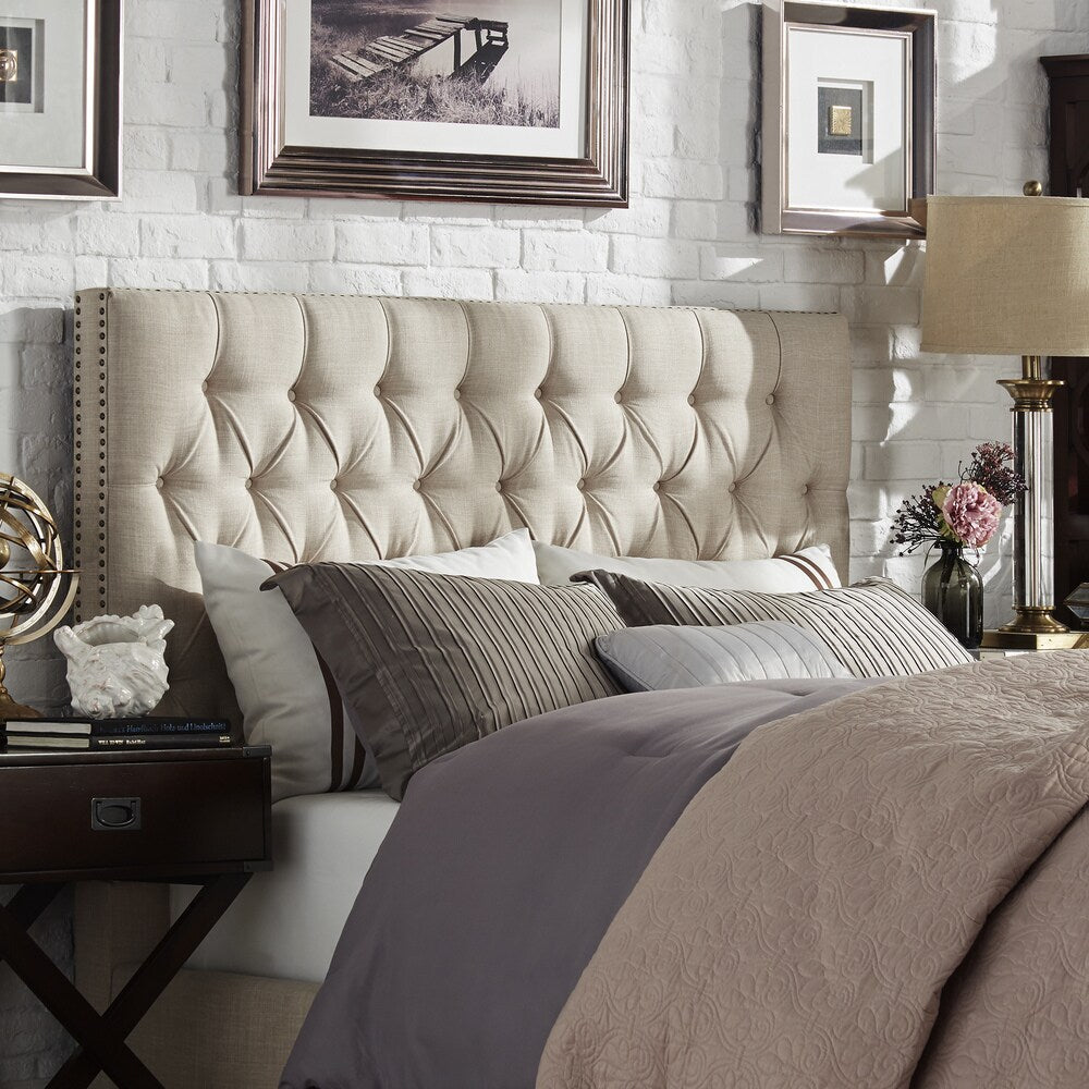 Knightsbridge Tufted Nailhead Chesterfield Headboard By Inspire Q Artisan
