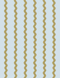 Ric-Rac Stripe Peel + Stick Wallpaper by Sarah Jessica Parker, Morning Dew Olive Swatch