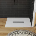 Smc Alcove Shower Pan Base With Center Drain Low Profile Wheelchair Access Slip Resistant Cupc Certified