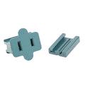 Spt 2 Female Plug Snap On Vampire Plugs Green Polarized 10 Amp 5 Pack Medium