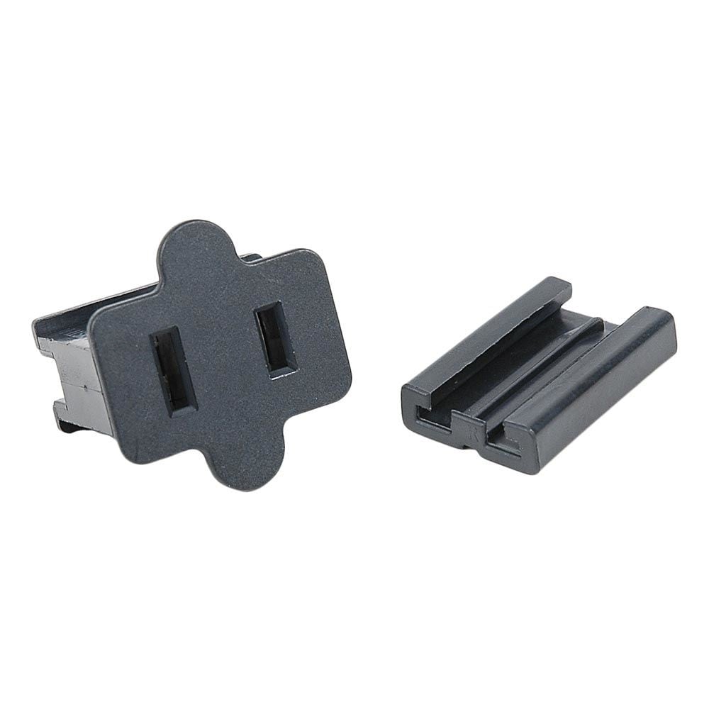 Spt1 Female Plug Snap On Vampire Plugs Black Polarized 8 Amp 5 Pack Medium