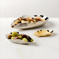 Stainless Steel and Brass Lobster Snack Bowl