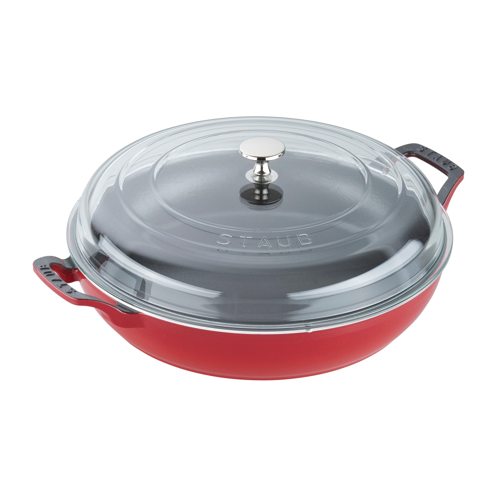Staub Cast Iron 3.5 Qt Braiser With Glass Lid