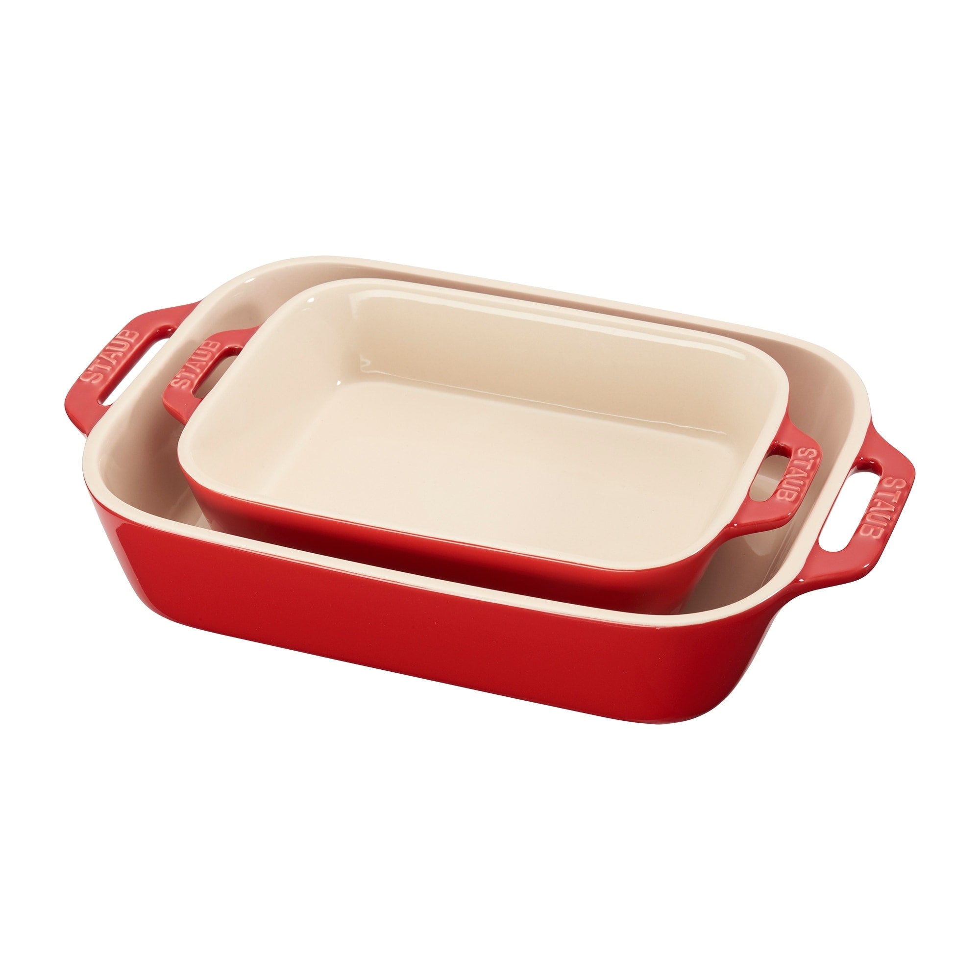 Staub Ceramic 2 Pc Rectangular Baking Dish Set