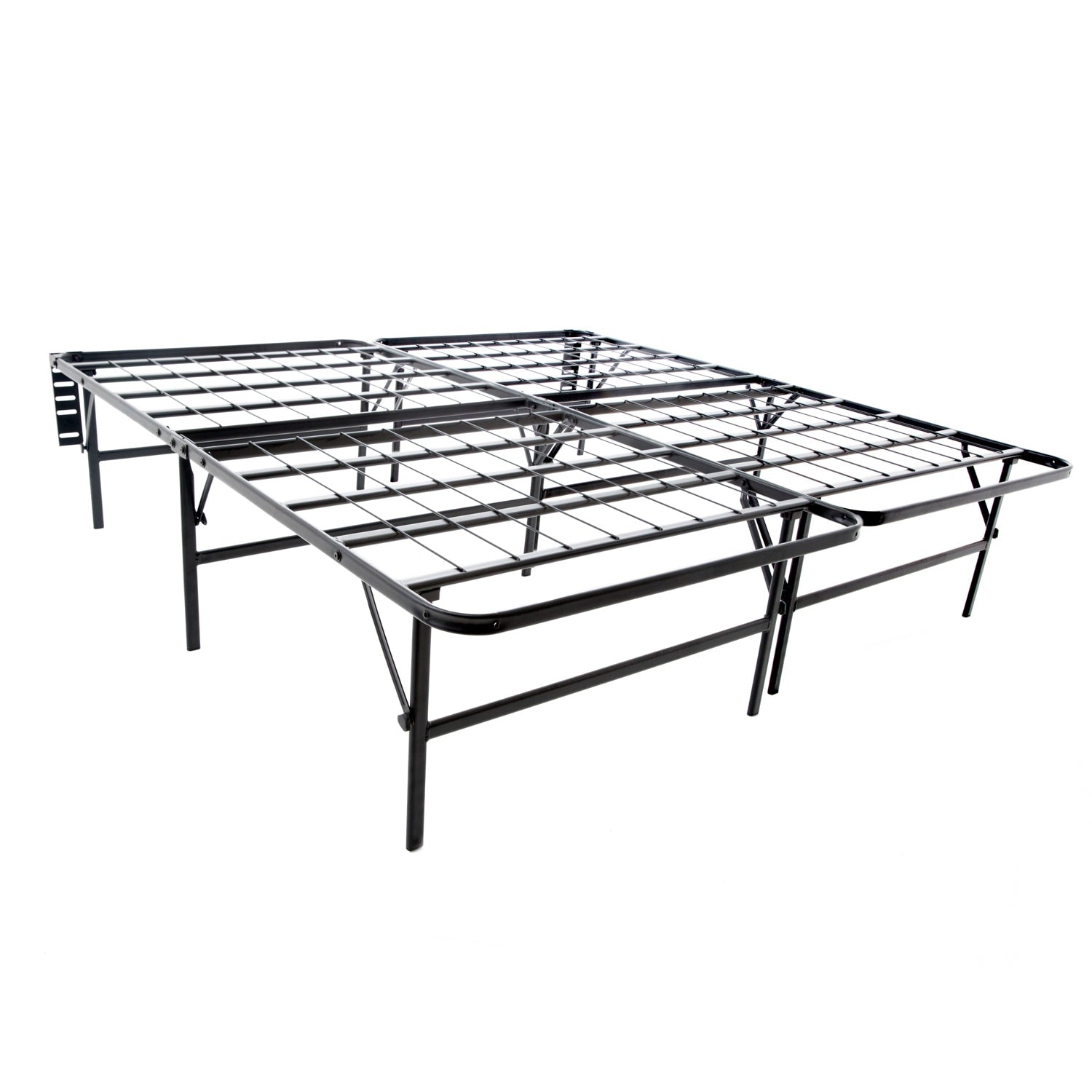 Brookside Full Size Platform Bed Frame And Box Spring In One Foldable Bed Base