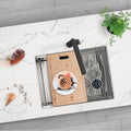 25 L X 19 W Stainless Steel Single Basin Undermount Kitchen Sink Workstation With Grid Strainer Cutting Board And Drying Rack