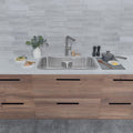 32 L X 18 W Stainless Steel Double Basin Undermount Drop In Kitchen Sink With Grids And Strainers 32 1 4 X 18 1 2 X 9