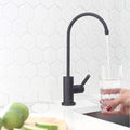 Kitchen Sink Drinking Water Faucet Commercial Water Filtration Faucet Stainless Steel Contemporary Style High Spout