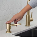 Stainless Steel Soap Dispenser For Kitchen Sink. Pump Liquid Hand Lotion Dispenser