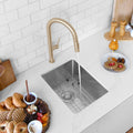 14 Single Bowl 18G Stainless Steel Kitchen Sink S 310 Ivory