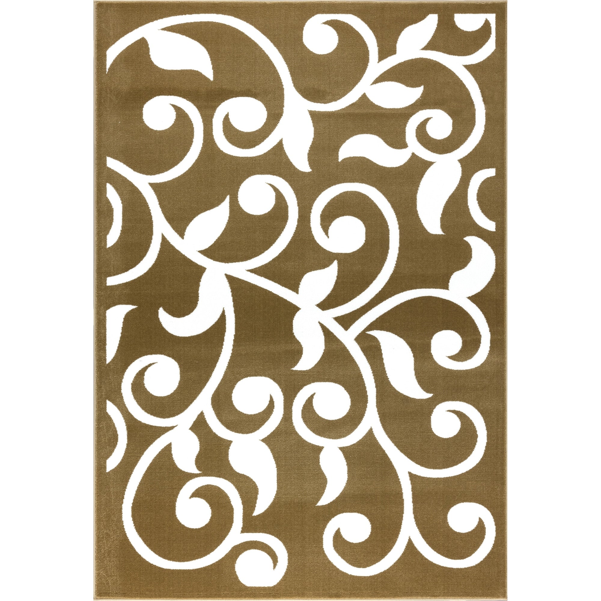 Sussexhome Area Rugs Modern Desing For Living Room 2 X 5 Beige White
