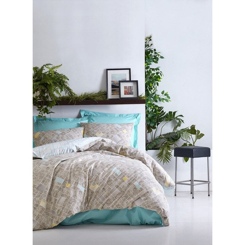 Sussexhome Beige Creations Full Size Duvet Cover Set