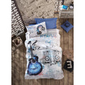 Sussexhome Blue Guitar Twin Size Duvet Cover Set Hypoallergenic
