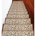 Sussexhome Leaves Collection Stair Treads 100 Polypropylene 9 X28