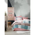 Sussexhome Mint Meets Pink Full Size Duvet Cover Set 1 Duvet Cover 1 Fitted Sheet 2 Pillowcases Iron Safe Hypoallergenic