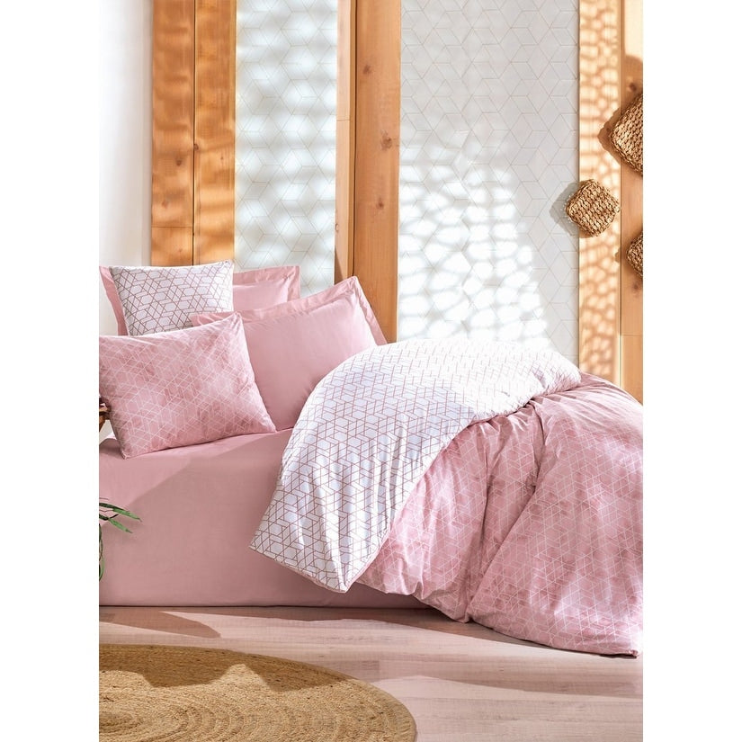 Sussexhome Peach Girl Full Size Duvet Cover Set