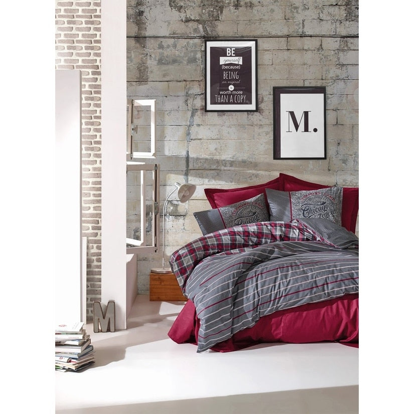 Sussexhome Winter Wine In Chicago Full Size Duvet Cover Set