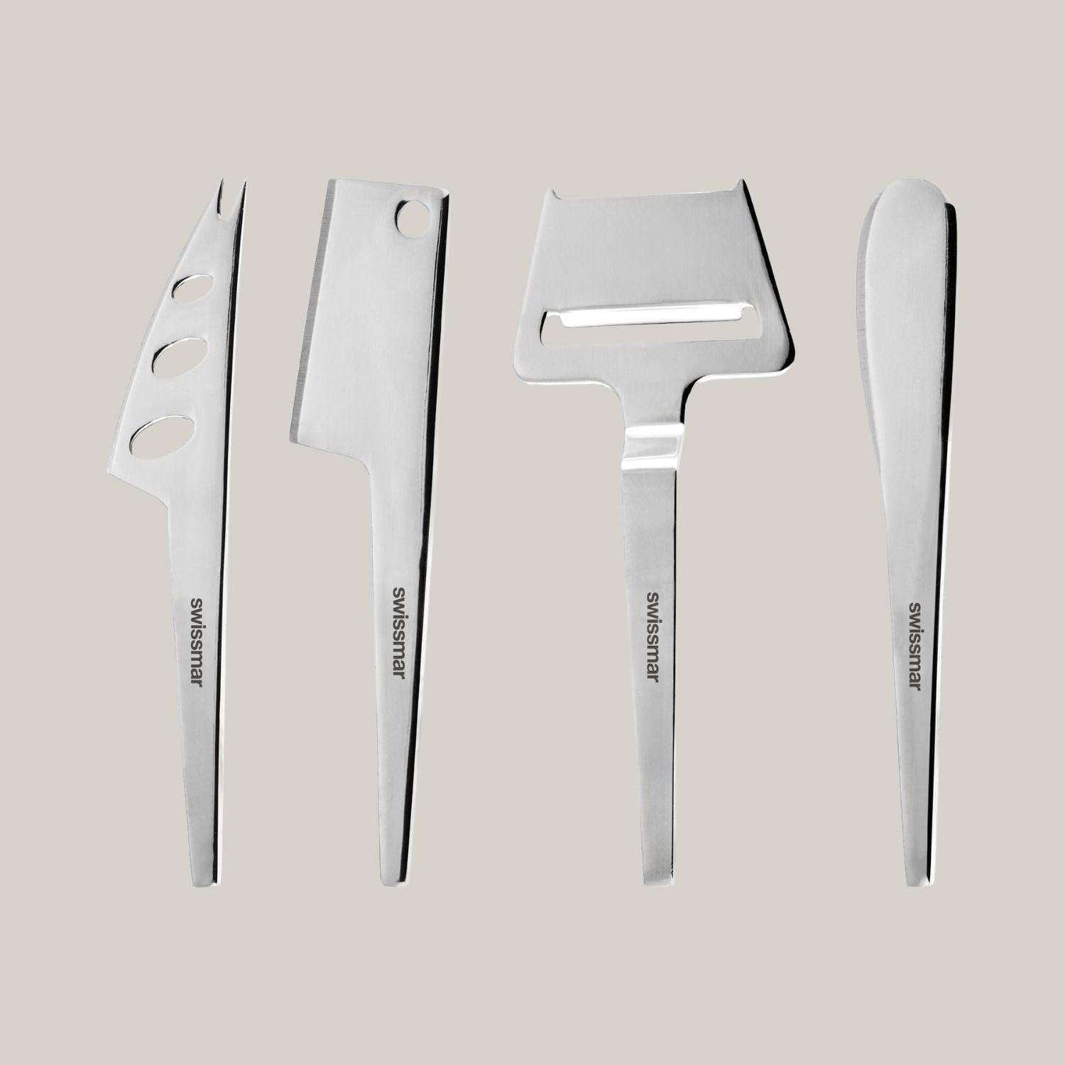 Swissmar Slim Line Cheese Knife 4 Piece Set