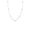 Sabrina 14K Gold 1 3Ct Tdw Diamond Station Necklace On A 14 18 Adjustable Chain.